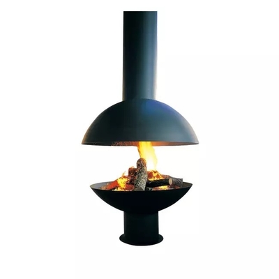 French Style Hanging Wood Burning Stoves Ceiling Suspended Fireplace