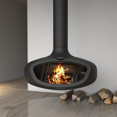 Popular Style Roof Mounted Wood Burning Steel Stove And Suspended Fireplace