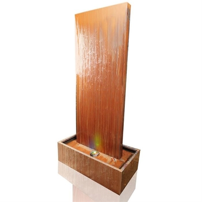 120cm Vertical Corten Steel Water Feature Wall With LED Light