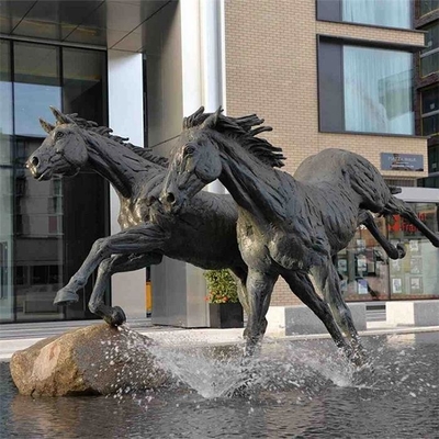 5mm Thick Resin Crafts Outdoor Metal Sculpture Bronze Horse