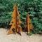 Special Garden Decorative Laser Cut Corten Steel Christmas Tree for Xmas Holiday