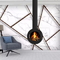 Multi-Fuel  Indoor Decorative Hanging Fireplace Wood Burning Steel Stove