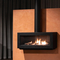 Modern Warm Hanging Carbon Steel Ceiling Suspended Wood Fireplace
