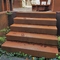 Custom Made Corten Steel Garden Steps Rusted Red Color