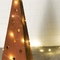 500mm Christmas Tree Corten Steel Metal Garden Ornaments With LED