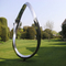 OEM Forge Circle Modern Stainless Steel Sculpture For Garden Decoration