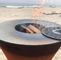 Modern Cone Barbecue Corten Steel Outdoor Stove Top Grill Wood Burning