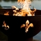 Wood Burning Hemisphere Corten Steel Fire Pit Bowl For Outdoor Camping