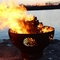Wood Burning Hemisphere Corten Steel Fire Bowl Pit For Camping