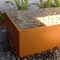 Rusty Rectangular Corten Steel Water Feature Water Table 3mm Thickness