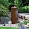 Contemporary Corten Steel Water Feature Column Garden Decoration