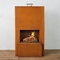 Modern Design Pinacate Corten Steel Outdoor Fireplace Wood Burning