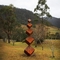 Modern Cube Shape Corten Steel Sculpture Rusty Garden Statues
