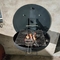 Decorative Wall Mounted Corten Steel BBQ Grill Fire Pit Retractable