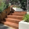 Pre weathered Corten Steel Garden Steps Stairs 1000mm to 3000mm width