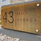 Square Plaques Corten Steel House Number Signs Plaques