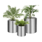 Decorative Polished Round Stainless Steel Flower Pots Dia 300-600mm