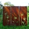 Decorative Garden Laser Cut Corten Steel Panels Dandelion Patterns ISO9001