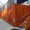 Rusted Red Corten Steel Privacy Screen Panel Outdoor 1800x900mm