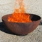 Garden Corten Steel Outdoor Fireplace Dia 600mm 800mm Rusty Metal Fire Pit